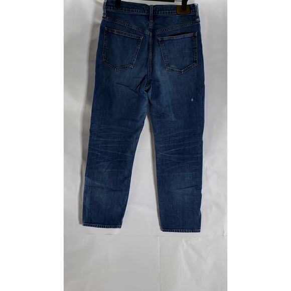 MADEWELL Women's Blue Five-Pocket The Perfect Vintage High-Rise Crop Jean SZ 27 - Picture 2 of 10